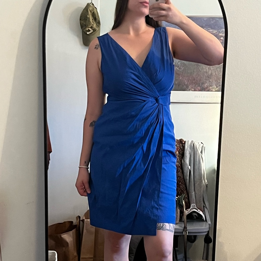 DKNY blue sheath dress